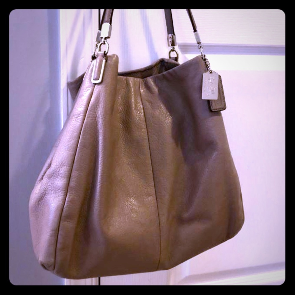 Leather Coach shoulder bag